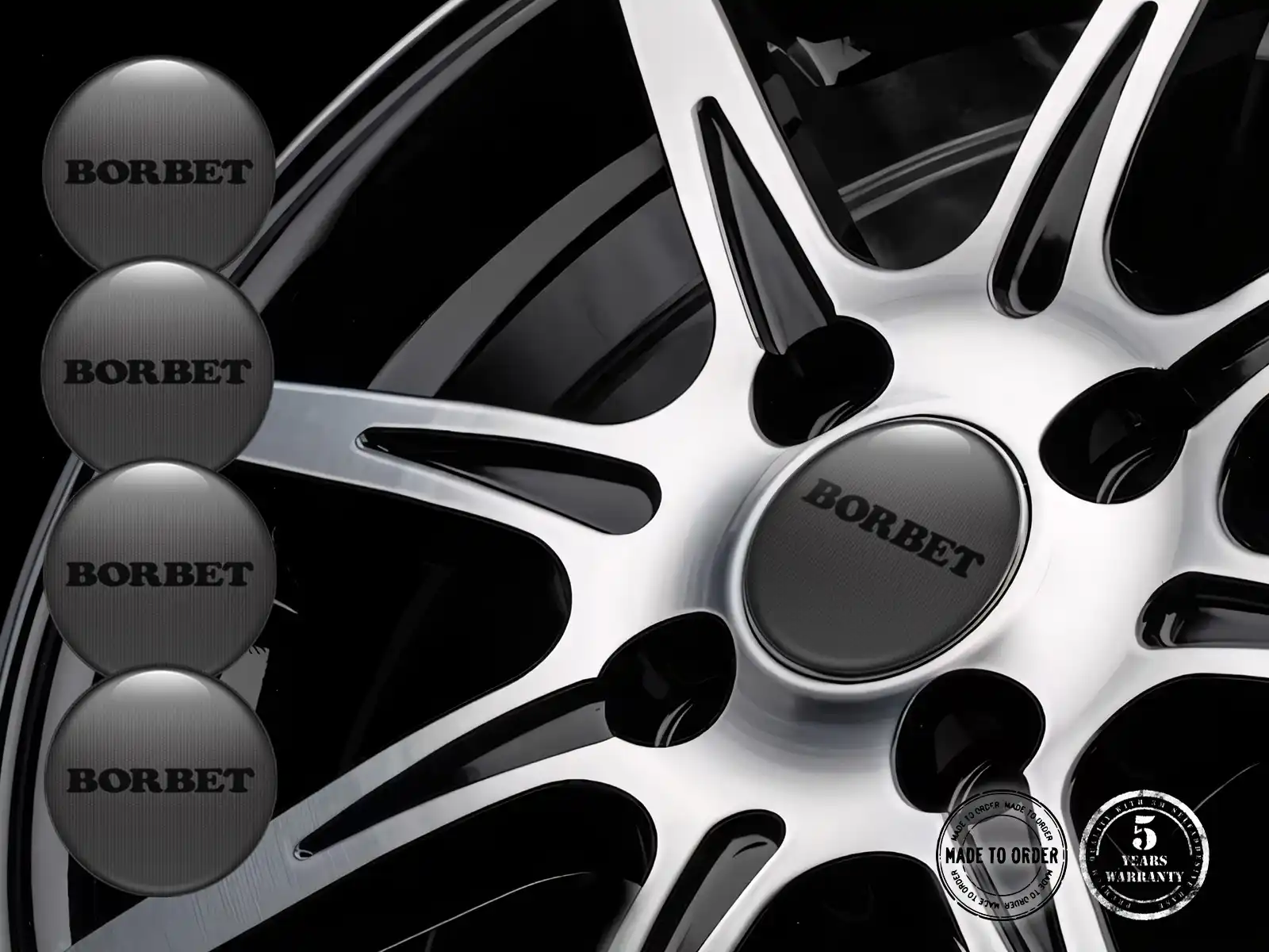 Borbet Calcomanías Aro Versión Flujo Radiante Tuning